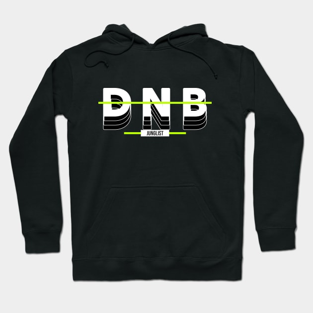 DNB - Junglist Hoodie by DISCOTHREADZ 